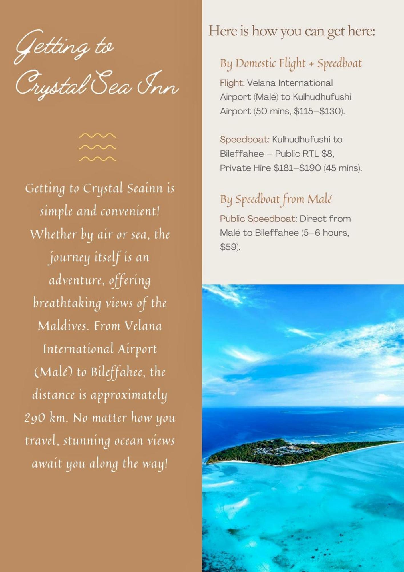 Crystal Sea Inn Bileffahi Bagian luar foto